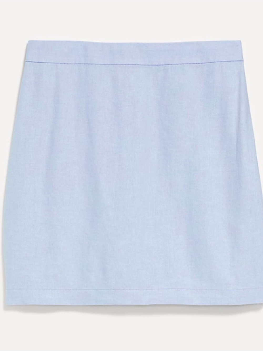 Old Navy Light Blue Elastic Waist Skirt - linen